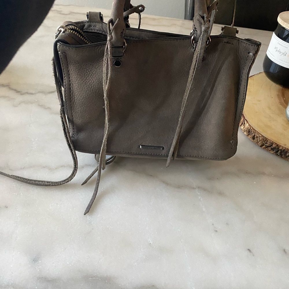 Rebecca minkoff suede crossbody bag